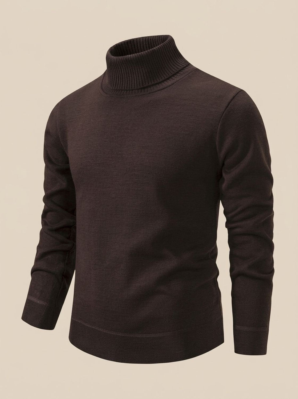 Henry | Men's Slim-Fit Fine-Knit Turtleneck Sweater Ribbed Cuffs