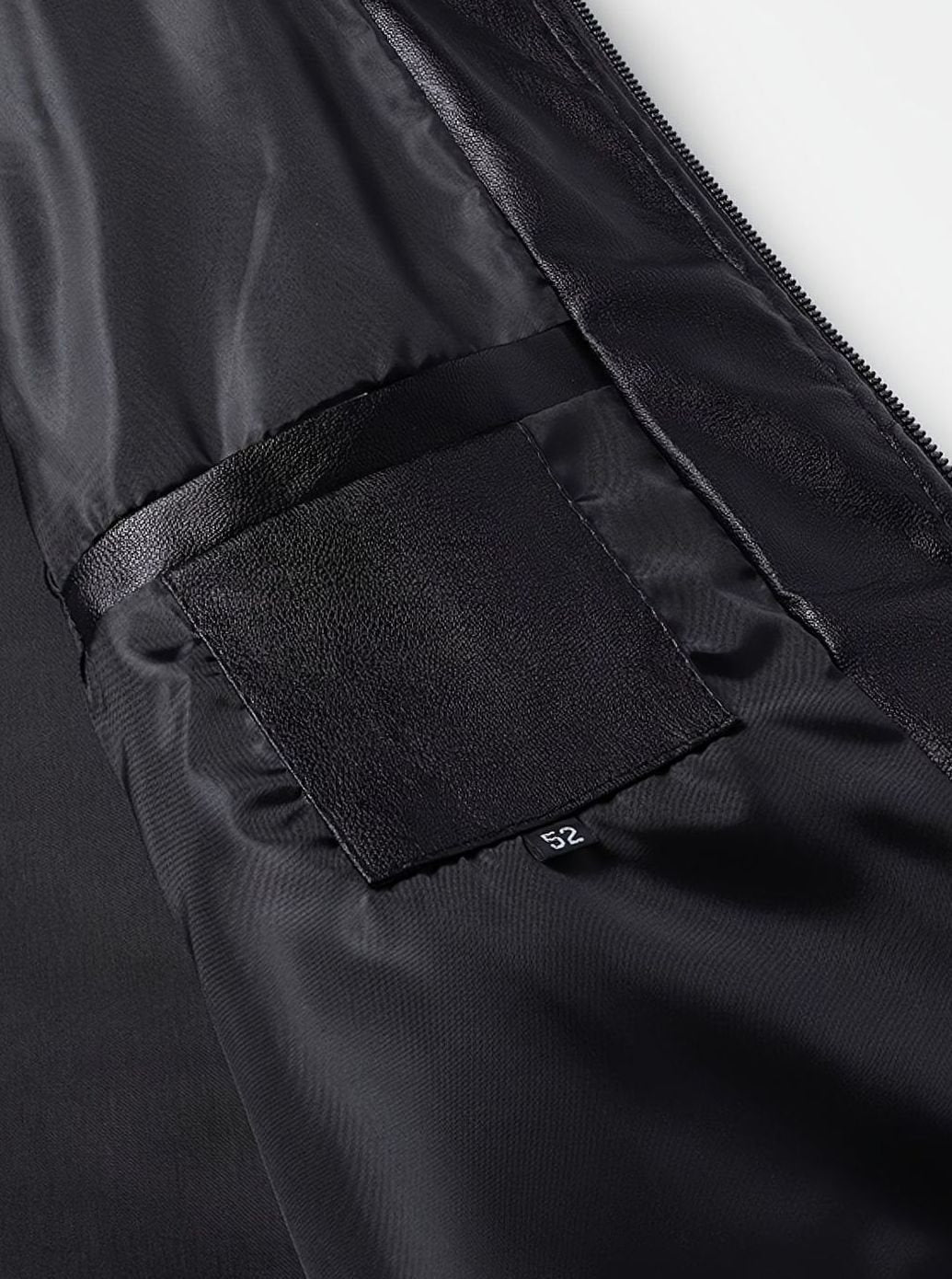 Nathan | Men's Slim-Fit Full-Zip Faux Leather Bomber Jacket