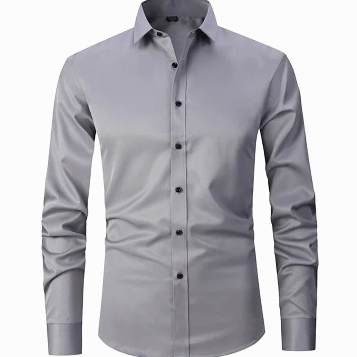 Benjamin | Men's Slim-Fit Long-Sleeve Button-Down Dress Shirt