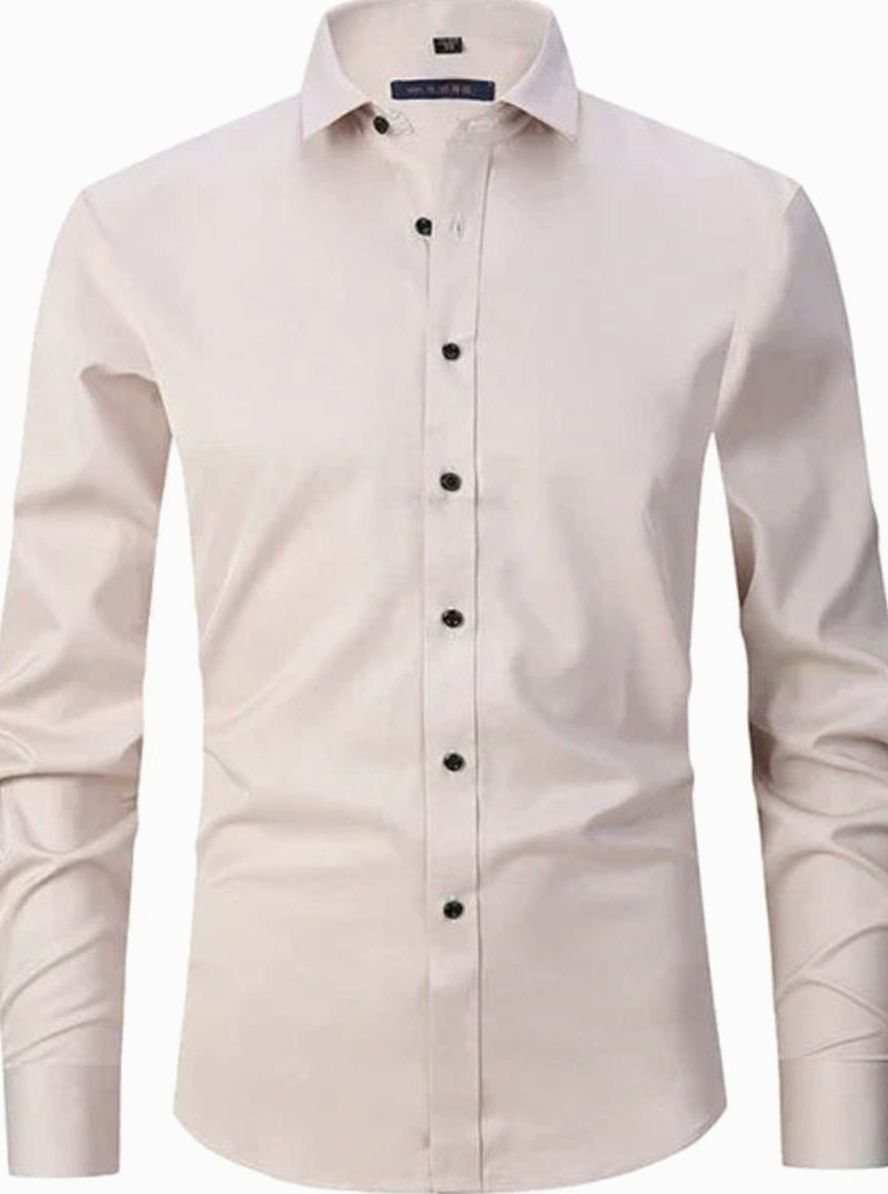 Benjamin | Men's Slim-Fit Long-Sleeve Button-Down Dress Shirt