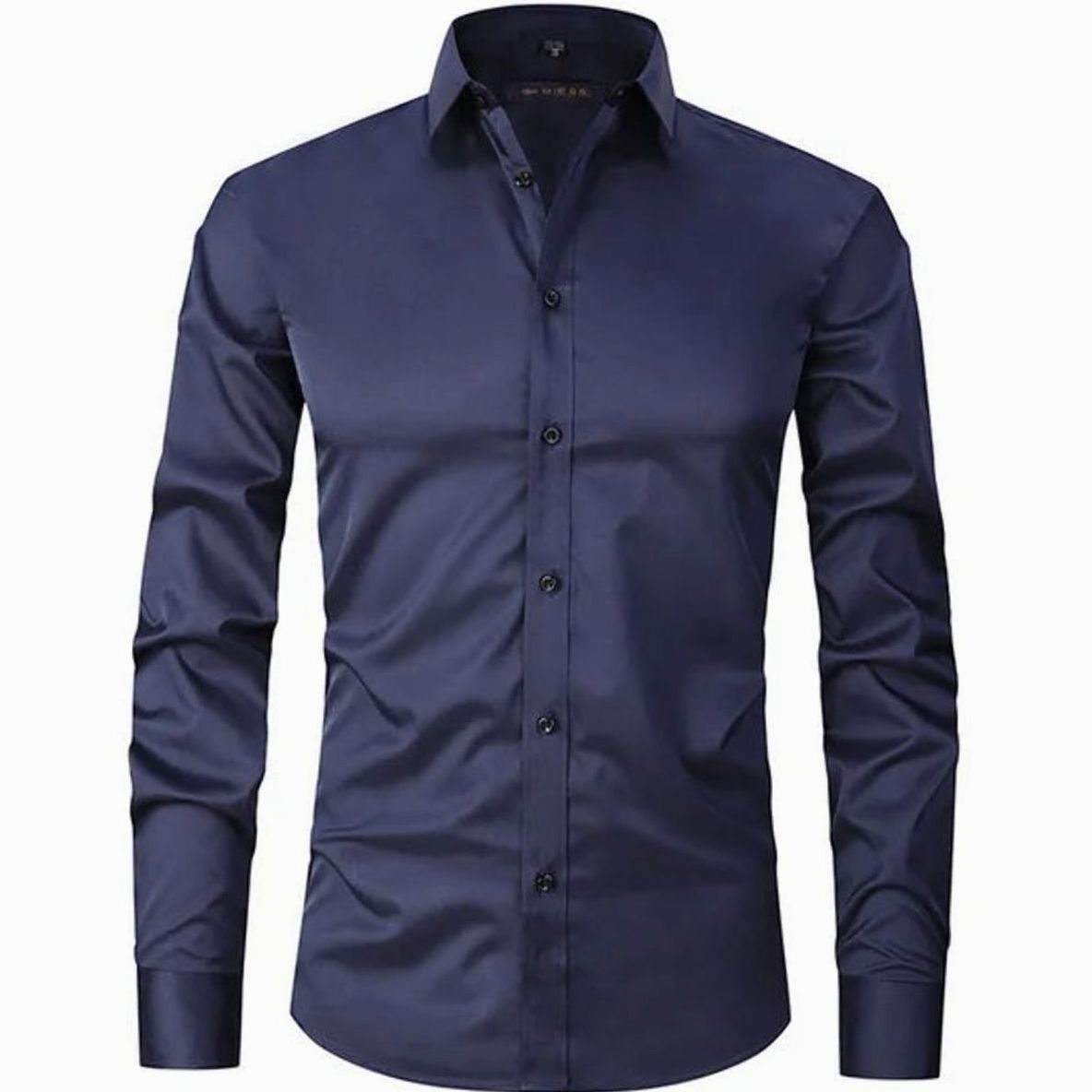 Benjamin | Men's Slim-Fit Long-Sleeve Button-Down Dress Shirt