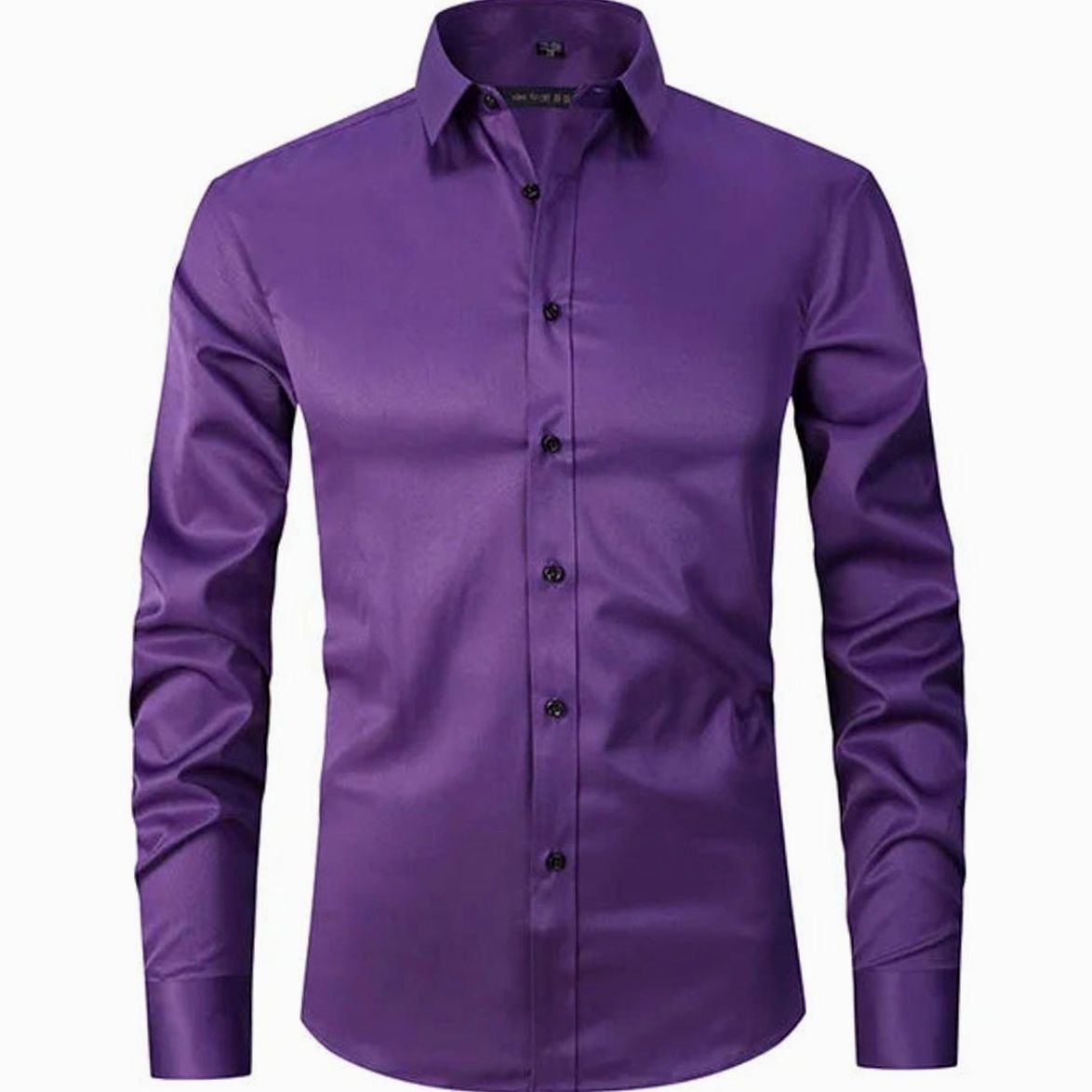 Benjamin | Men's Slim-Fit Long-Sleeve Button-Down Dress Shirt