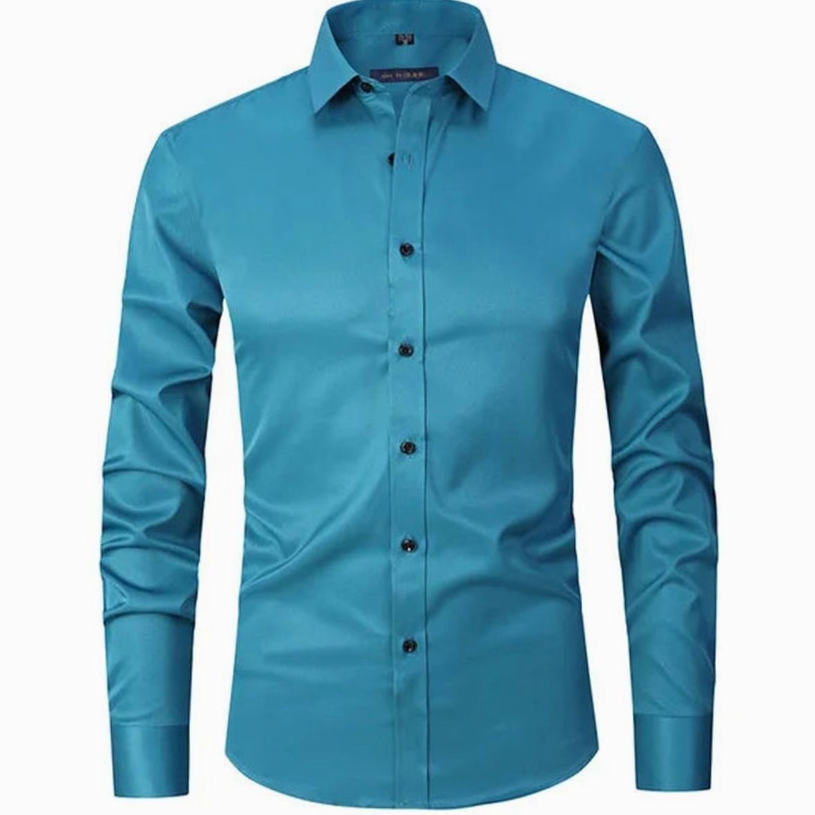 Benjamin | Men's Slim-Fit Long-Sleeve Button-Down Dress Shirt
