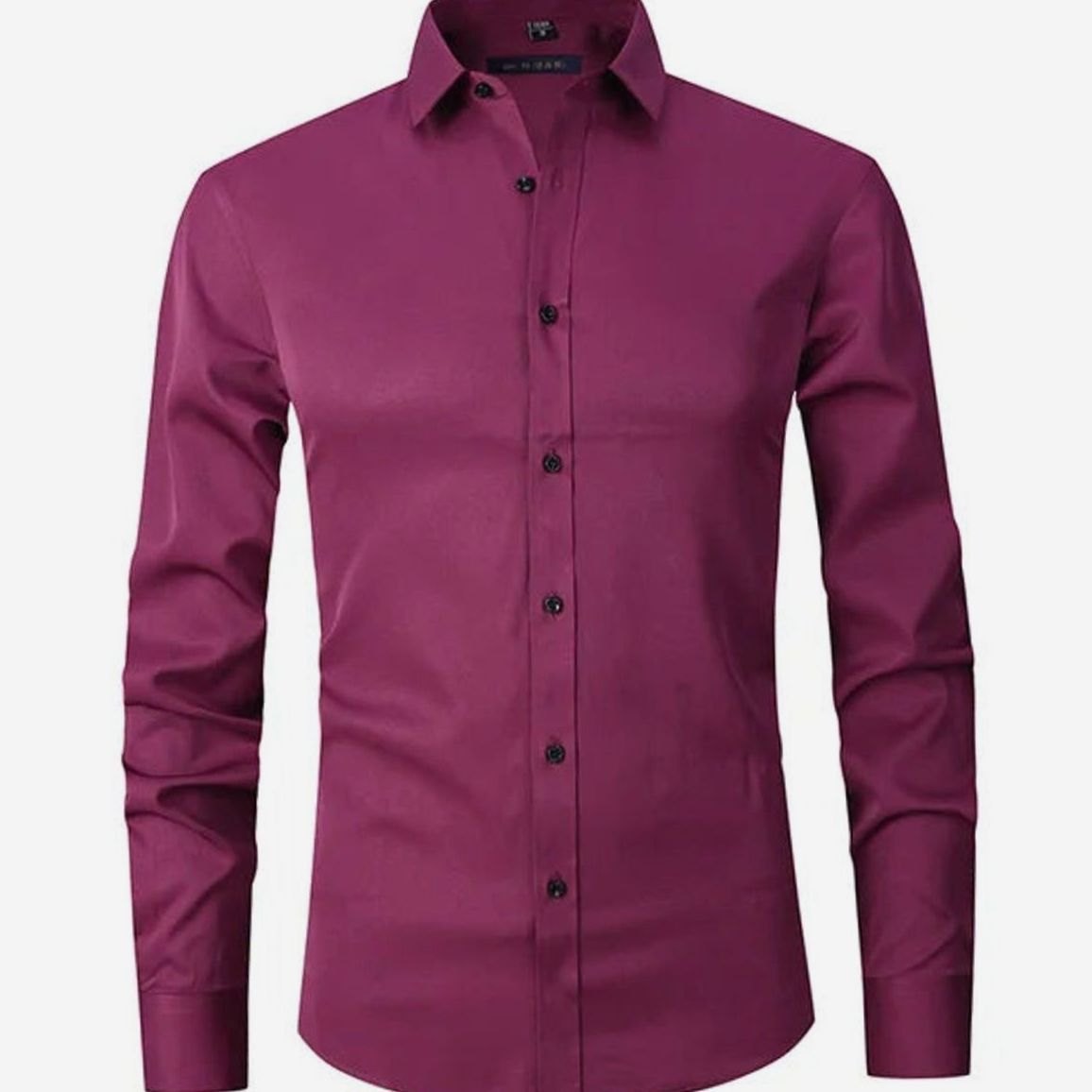 Benjamin | Men's Slim-Fit Long-Sleeve Button-Down Dress Shirt