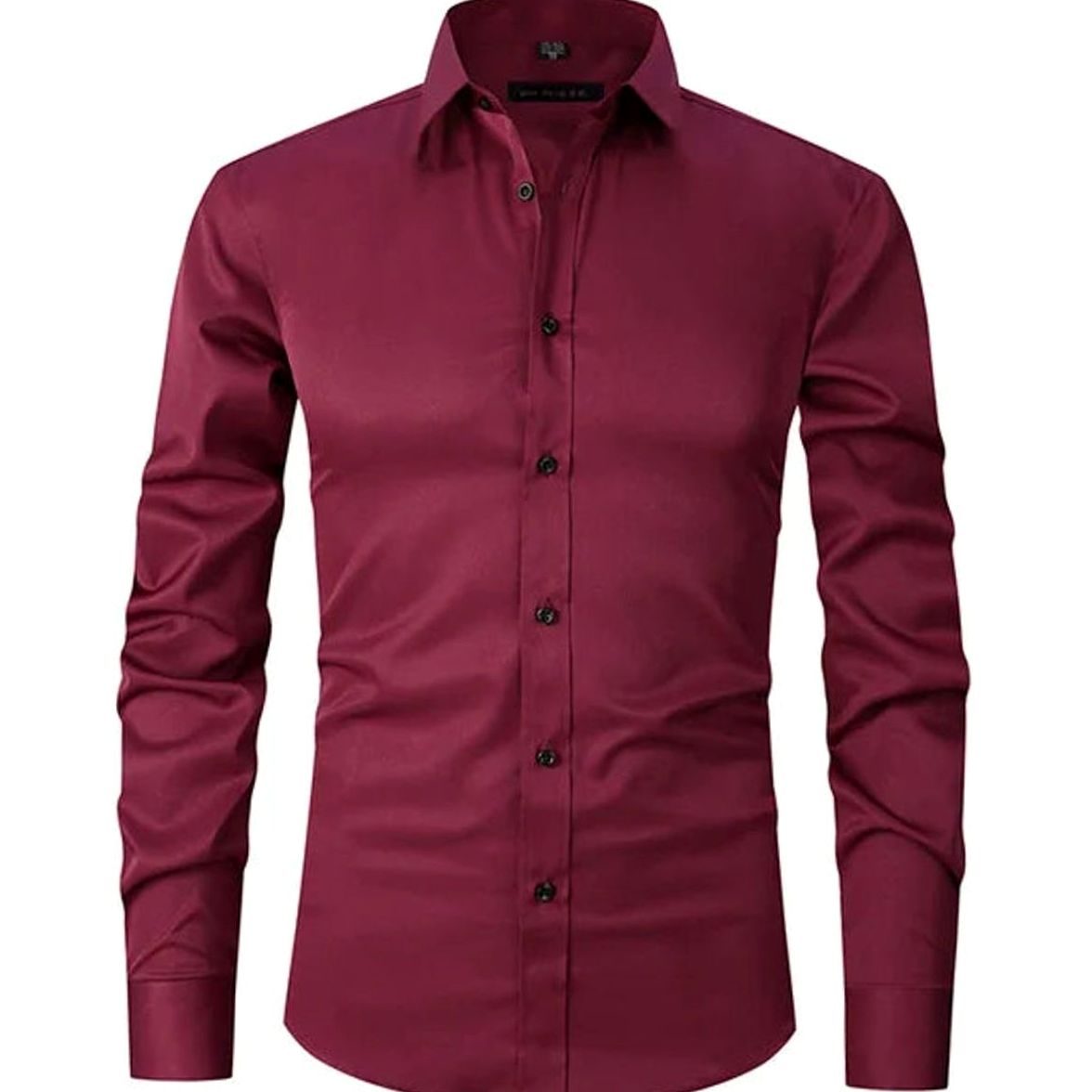 Benjamin | Men's Slim-Fit Long-Sleeve Button-Down Dress Shirt