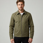 Lucas | Men's Smart-Casual Harrington Jacket Gingham-Lined Full-Zip
