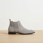 Nathan | Men's Smooth Leather Elastic-Panel Chelsea Boots