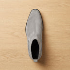 Nathan | Men's Smooth Leather Elastic-Panel Chelsea Boots