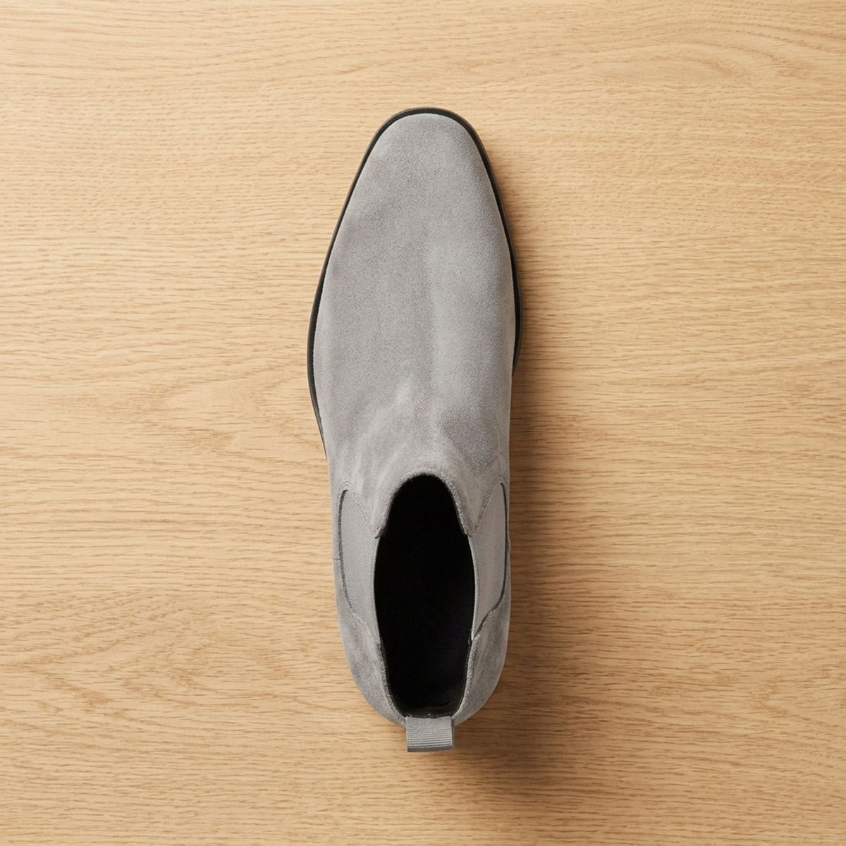 Nathan | Men's Smooth Leather Elastic-Panel Chelsea Boots