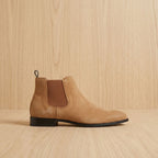 Nathan | Men's Smooth Leather Elastic-Panel Chelsea Boots
