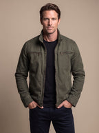 Sebastian | Men's Stand-Collar Full-Zip Slim-Fit Bomber Jacket