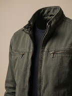 Sebastian | Men's Stand-Collar Full-Zip Slim-Fit Bomber Jacket