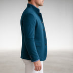 Owen | Men's Structured Mandarin-Collar Button-Front Blazer Jacket