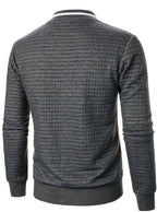 Nathan | Men's Textured Grid Full-Zip Bomber Jacket