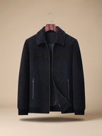 Ryan | Men's Textured Quilted Zip-Front Bomber Jacket