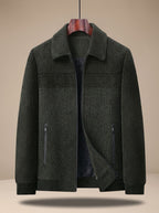 Ryan | Men's Textured Quilted Zip-Front Bomber Jacket