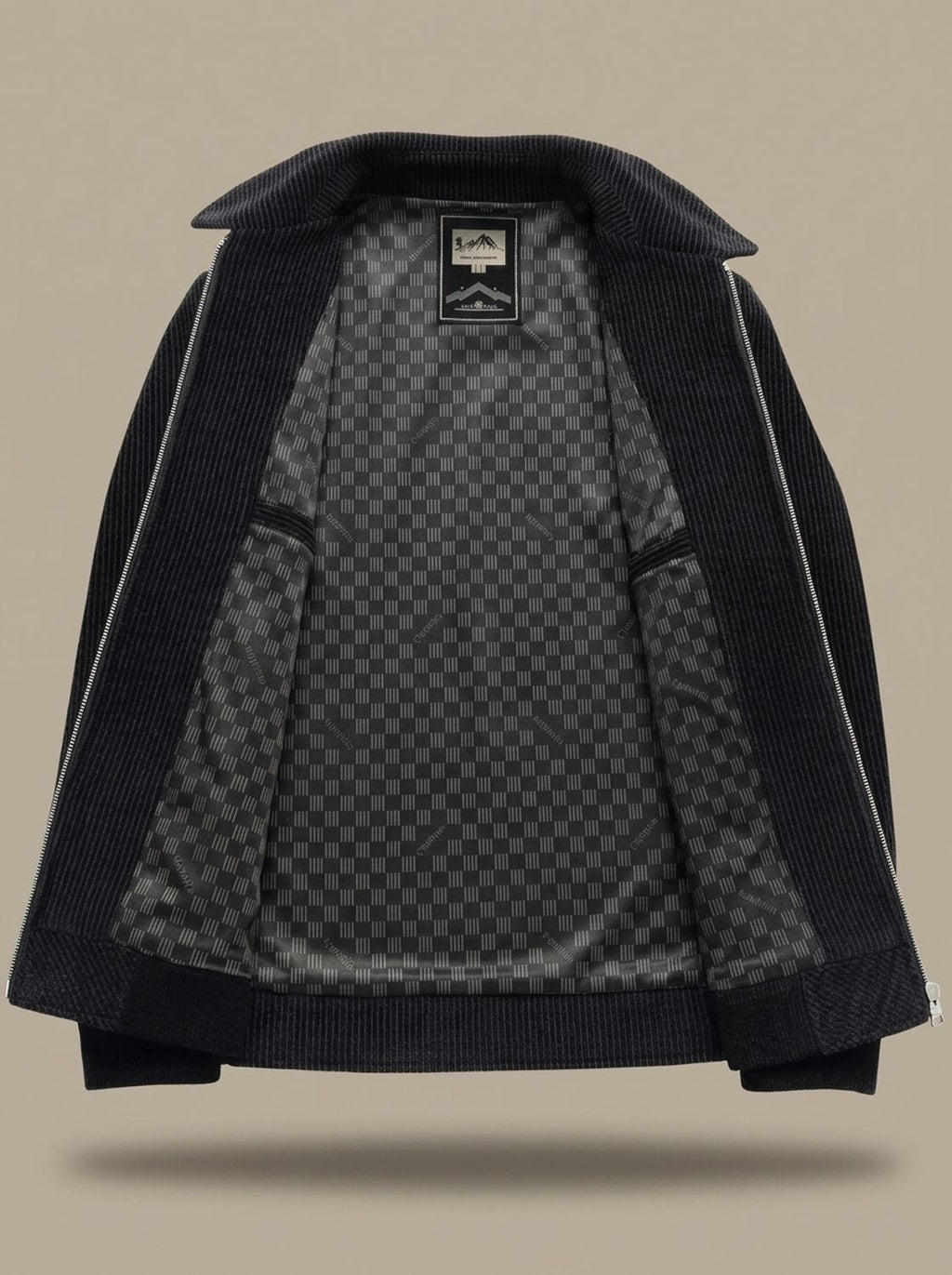 Ryan | Men's Textured Quilted Zip-Front Bomber Jacket