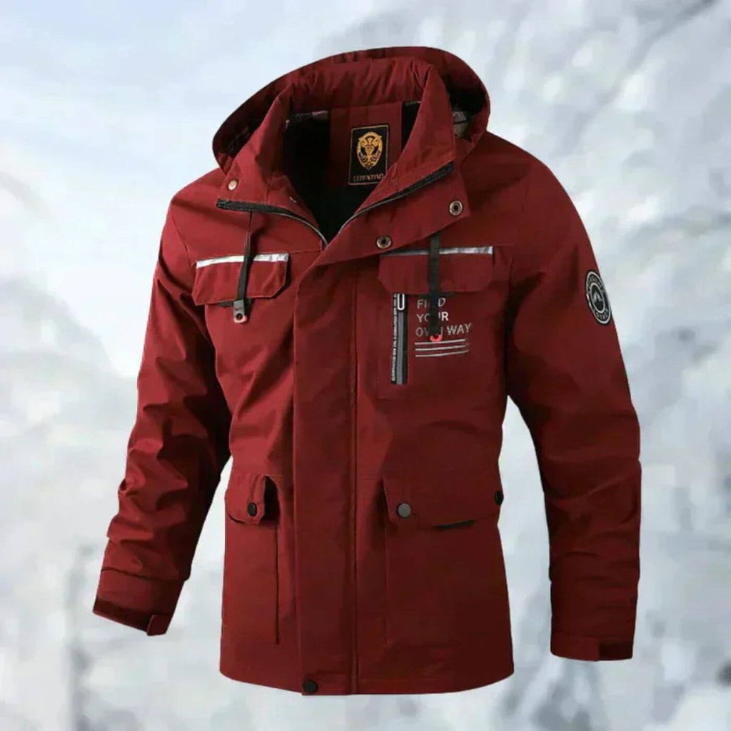 Alexander | Men's Waterproof Hooded Quilted Jacket Windproof Outdoor Parka