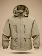 Lucas | Men's Waterproof Hooded Windproof Outdoor Jacket Multi-Pocket