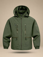 Lucas | Men's Waterproof Hooded Windproof Outdoor Jacket Multi-Pocket
