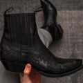 Ethan | Men's Western Cowboy Embroidered Pointed-Toe Chelsea Style Boots