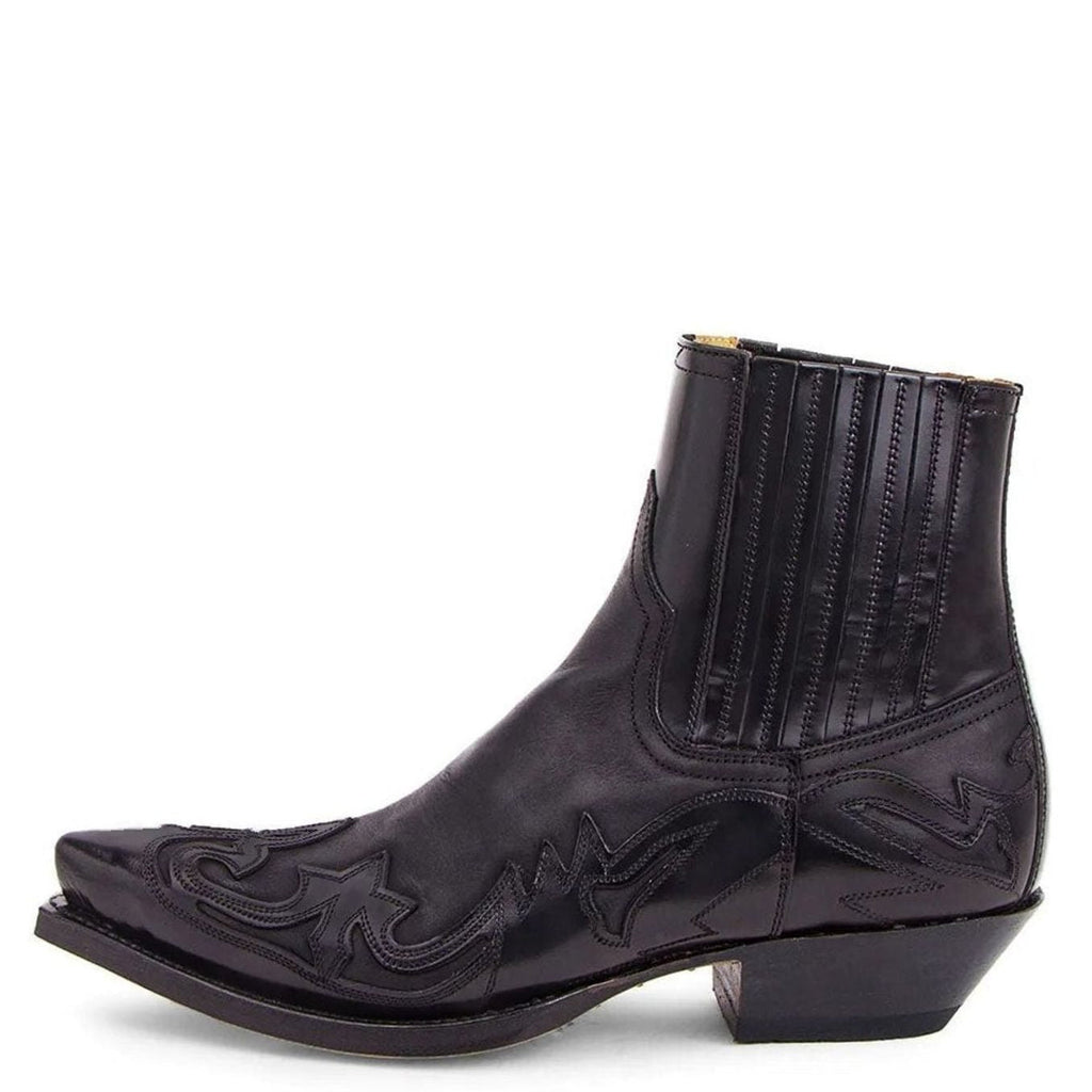 Ethan | Men's Western Cowboy Embroidered Pointed-Toe Chelsea Style Boots