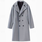 Sebastian | Men's Wool Double-Breasted Tailored Long Overcoat