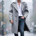 Sebastian | Men's Wool Double-Breasted Tailored Long Overcoat