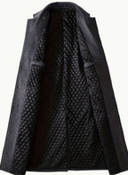 Ryan | Men's Wool Long Overcoat Tailored Button-Front Trench Coat