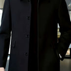 Samuel | Men's Wool Single-Breasted Relaxed-Fit Overcoat