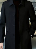 Samuel | Men's Wool Single-Breasted Relaxed-Fit Overcoat