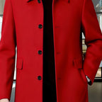 Samuel | Men's Wool Single-Breasted Relaxed-Fit Overcoat
