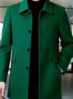 Samuel | Men's Wool Single-Breasted Relaxed-Fit Overcoat