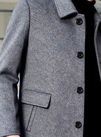 Samuel | Men's Wool Single-Breasted Relaxed-Fit Overcoat