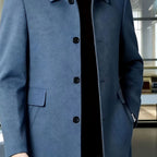 Samuel | Men's Wool Single-Breasted Relaxed-Fit Overcoat