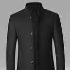 Nathan | Men's Wool Stand-Collar Tailored Overcoat