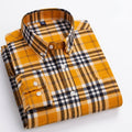 Matthew | Men's Plaid Long-Sleeve Button-Down Shirt