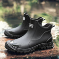 Lucas | Women's Waterproof Slip-On Chelsea Rain Ankle Boots, Treaded Sole