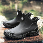 Lucas | Women's Waterproof Slip-On Chelsea Rain Ankle Boots, Treaded Sole