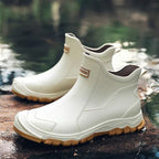 Lucas | Women's Waterproof Slip-On Chelsea Rain Ankle Boots, Treaded Sole