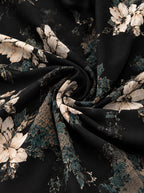 Penelope | Women's Boho Black Floral High-Low Maxi Sundress