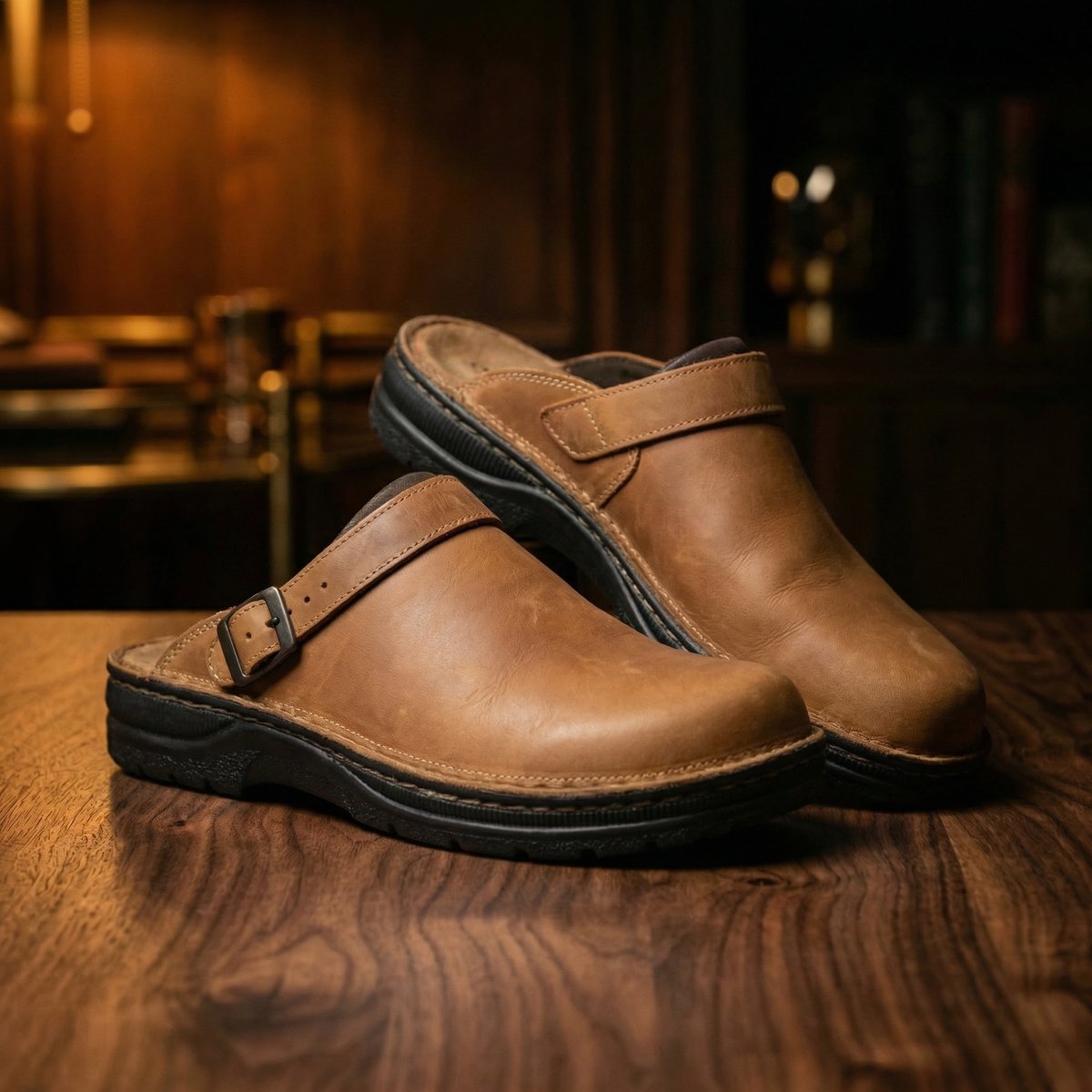 Emma | Women's Boots Premium Leather Slip-On Clogs
