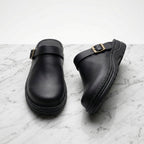Charlotte | Women's Boots Premium Leather Slip-On Clogs