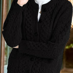 Victoria | Women's Cable-Knit Button-Front Relaxed Cardigan Sweater