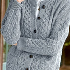 Victoria | Women's Cable-Knit Button-Front Relaxed Cardigan Sweater