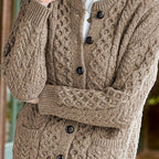 Victoria | Women's Cable-Knit Button-Front Relaxed Cardigan Sweater