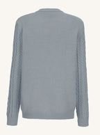 Victoria | Women's Cable-Knit Button-Front Relaxed Cardigan Sweater
