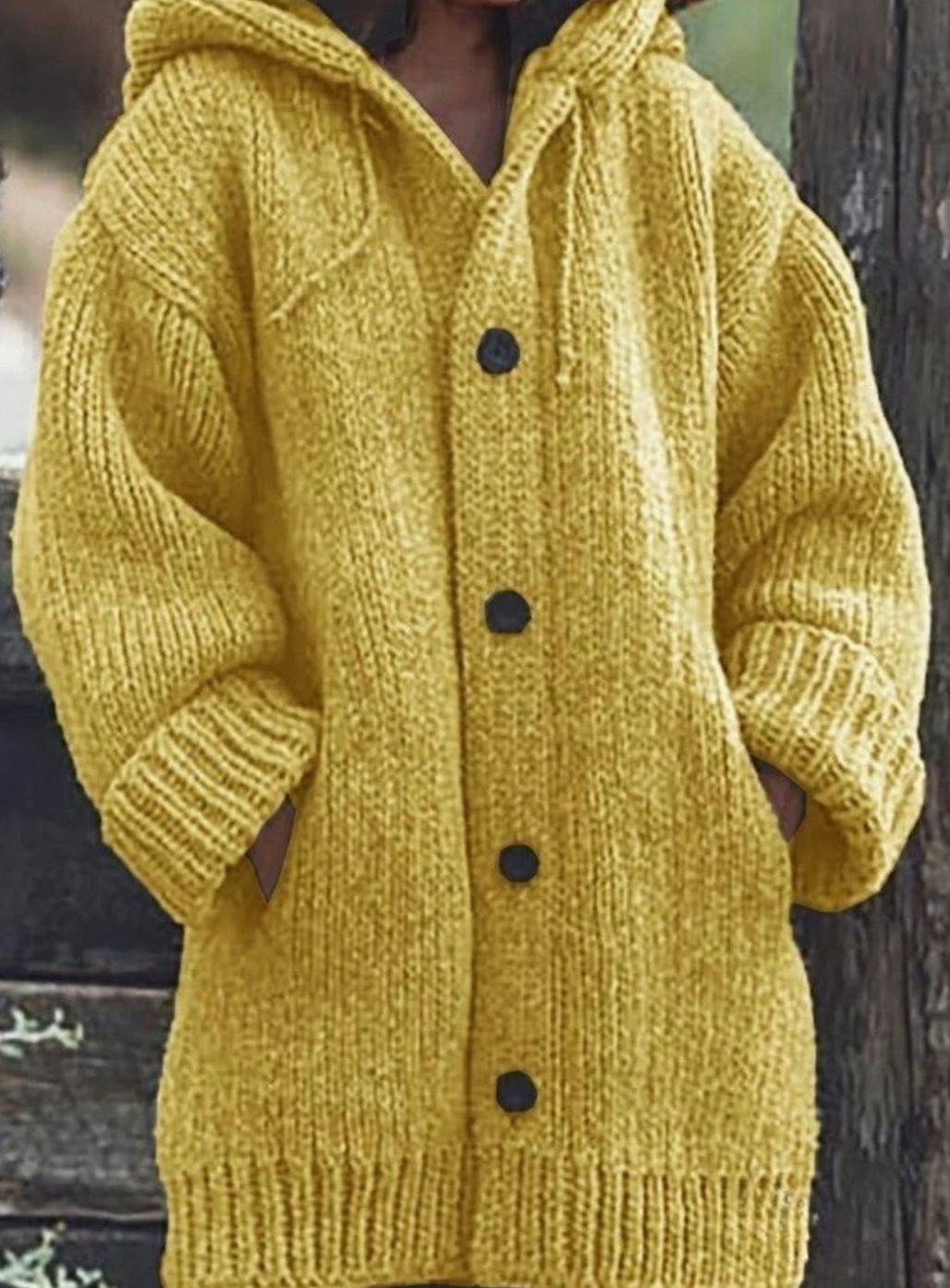 Aria | Women's Chunky Knit Hooded Oversized Cardigan