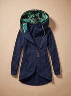 Olivia | Women's Comfy Zip-Up Hooded Jacket Tropical-Lined