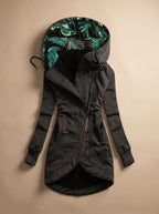 Olivia | Women's Comfy Zip-Up Hooded Jacket Tropical-Lined